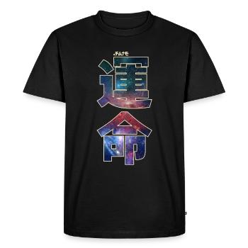 Unmei - Destin - T-shirt Premium bio Homme - noir - Devant - Nico (187cm)