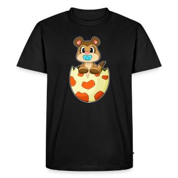 Sucette suricate - T-shirt Premium bio Homme - noir - Devant - Nico (187cm)