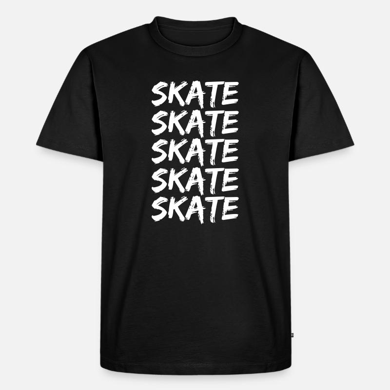 Skate - Männer Premium Bio T-Shirt - Schwarz