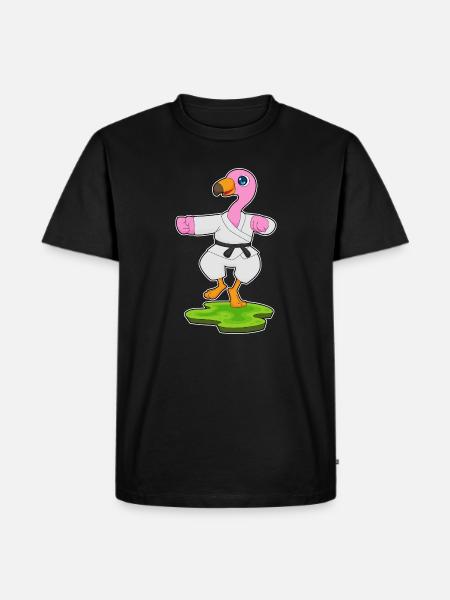 Flamingo Karate Martial Arts - Men's Premium Organic T-Shirt - black
