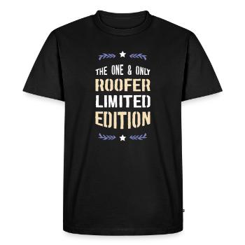 La seule édition limitée Roofer - T-shirt Premium bio Homme - noir - Devant - Nico (187cm)