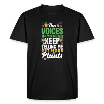 Garden & Plant Lovers Gifts - Men's Premium Organic T-Shirt - black - Front - Nico (187cm)