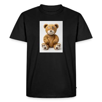 teddy - Men's Premium Organic T-Shirt - black - Front - Nico (187cm)