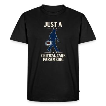 Intensive Care Paramedic Advanced EMT as Identity - Men's Premium Organic T-Shirt - black - Front - Nico (187cm)