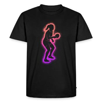 Table Tennis Players Girls Table Tennis Players - Men's Premium Organic T-Shirt - black - Front - Nico (187cm)