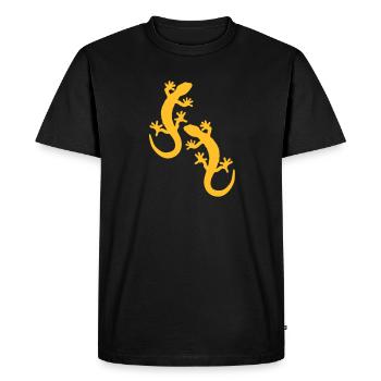 two geckos - Men's Premium Organic T-Shirt - black - Front - Nico (187cm)