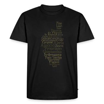 Corse - Men's Premium Organic T-Shirt - black - Front - Nico (187cm)