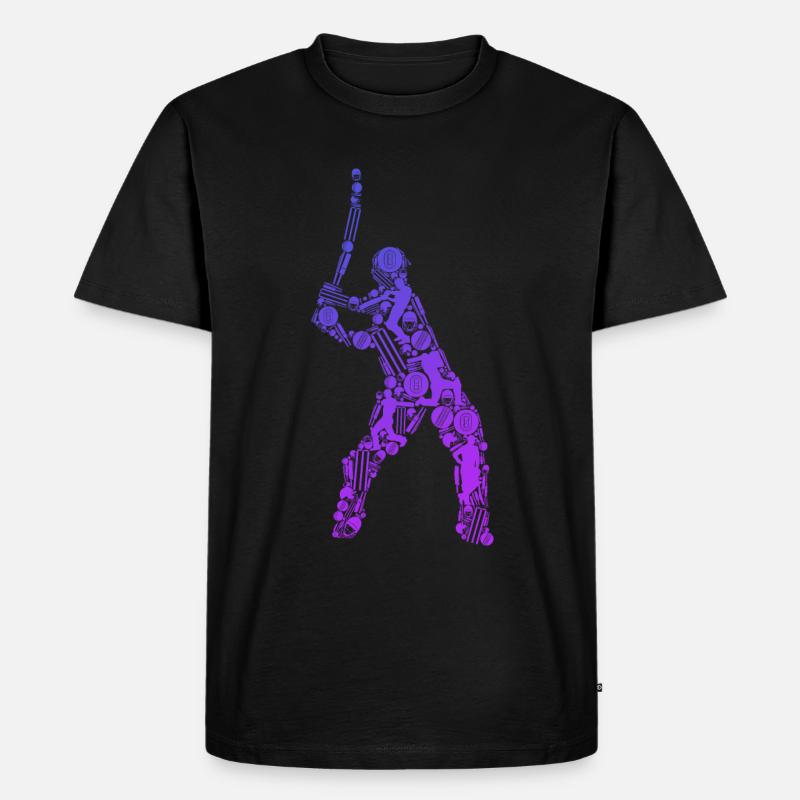 Kricket - Männer Premium Bio T-Shirt - Schwarz
