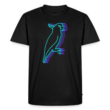Cacatoès Vintage Cacatoès Femmes Oiseau Perroquet - T-shirt Premium bio Homme - noir - Devant - Nico (187cm)