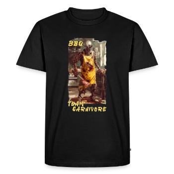 BBQ Zombie Grill Grilling Team Carnivore Meilleure vente - T-shirt Premium bio Homme - noir - Devant - Nico (187cm)