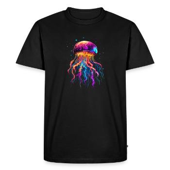 Méduses pour les fans de créatures marines, Cadeaux Animaux de Noël - T-shirt Premium bio Homme - noir - Devant - Nico (187cm)