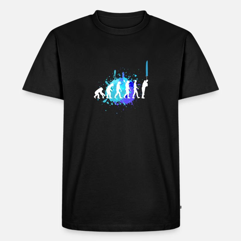 Evolution Maler – Meister des Handwerks - Männer Premium Bio T-Shirt - Schwarz