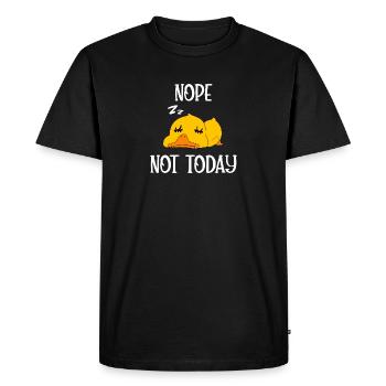 Non, pas aujourd’hui, canard - T-shirt Premium bio Homme - noir - Devant - Nico (187cm)