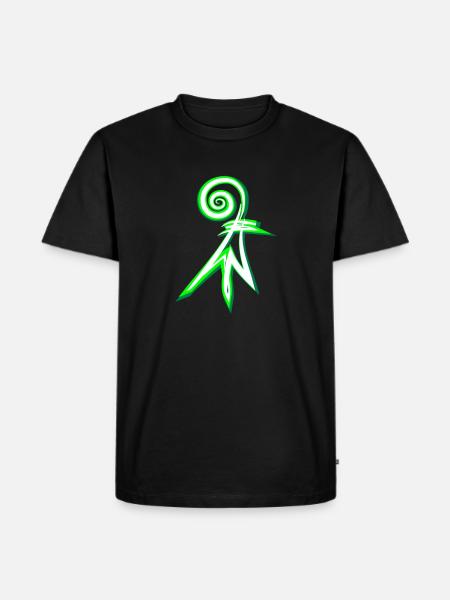 baslerstab Basel - Männer Premium Bio T-Shirt - Schwarz