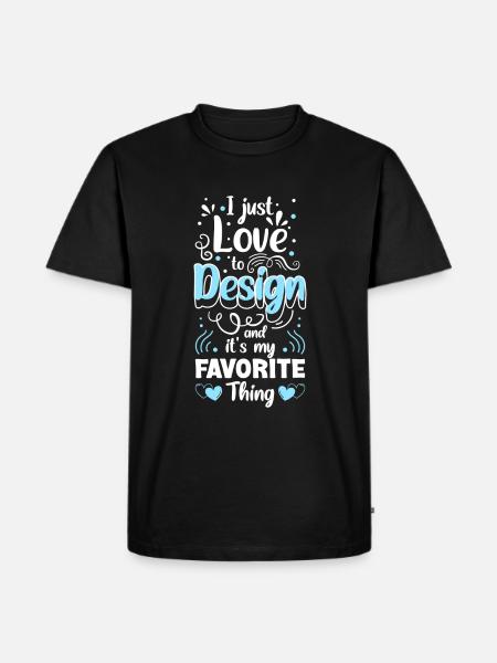 Illustrator Draughtsman Drawing - Men's Premium Organic T-Shirt - black
