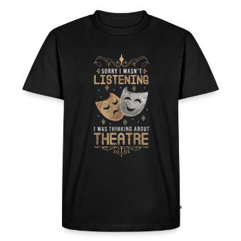 Actor Stage Design Art Broadway - Men's Premium Organic T-Shirt - black - Front - Nico (187cm)
