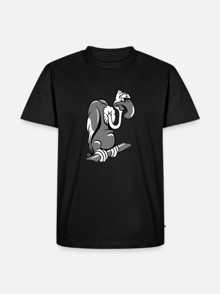 Vulture witty - Men's Premium Organic T-Shirt - black