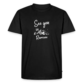 Ramsau Ski Berg Snowboard - T-shirt Premium bio Homme - noir - Devant - Nico (187cm)