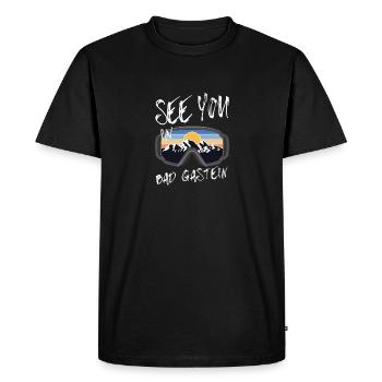 Bad Gastein Ski Mountain Snowboard Autriche - T-shirt Premium bio Homme - noir - Devant - Nico (187cm)