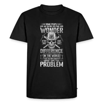 Arbre de mineur Buddy - T-shirt Premium bio Homme - noir - Devant - Nico (187cm)