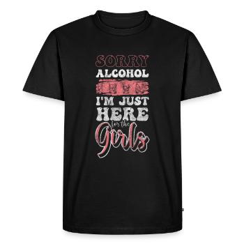 Alcohol-Free Quitting Withdrawal - Men's Premium Organic T-Shirt - black - Front - Nico (187cm)