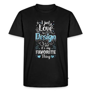 Peintre d’art Art moderne - T-shirt Premium bio Homme - noir - Devant - Nico (187cm)