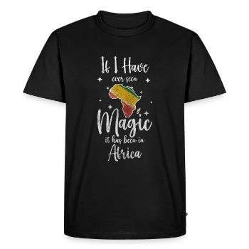 Africa Continent Animals - Men's Premium Organic T-Shirt - black - Front - Nico (187cm)