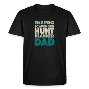The Pro Scavenger Hunt Planner Dad - Men's Premium Organic T-Shirt - black - Front - Nico (187cm)