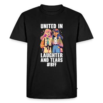 Best Friend Mother's Day Friendship BFF - Men's Premium Organic T-Shirt - black - Front - Nico (187cm)