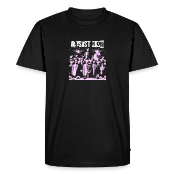 Rebel Clash Of Classes Resist Resistance - Men's Premium Organic T-Shirt - black - Front - Nico (187cm)