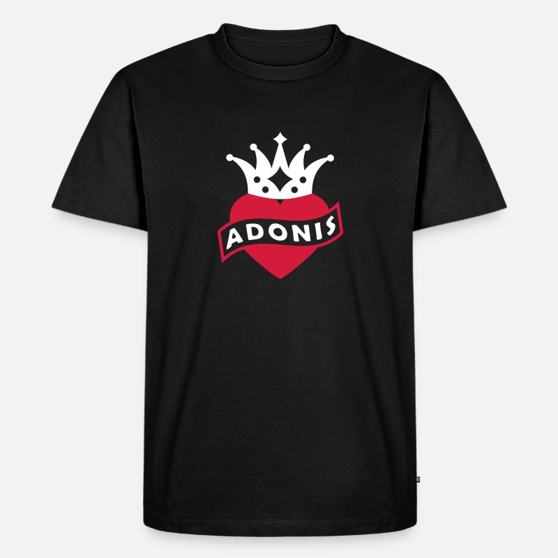 Mit Herz & Krone - ADONIS - Männer Premium Bio T-Shirt - undefined
