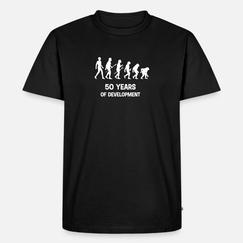 50 ans d’évolution - T-shirt Premium bio Homme - noir