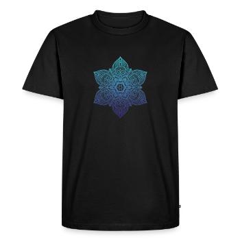 Mandala - T-shirt Premium bio Homme - noir - Devant - Nico (187cm)