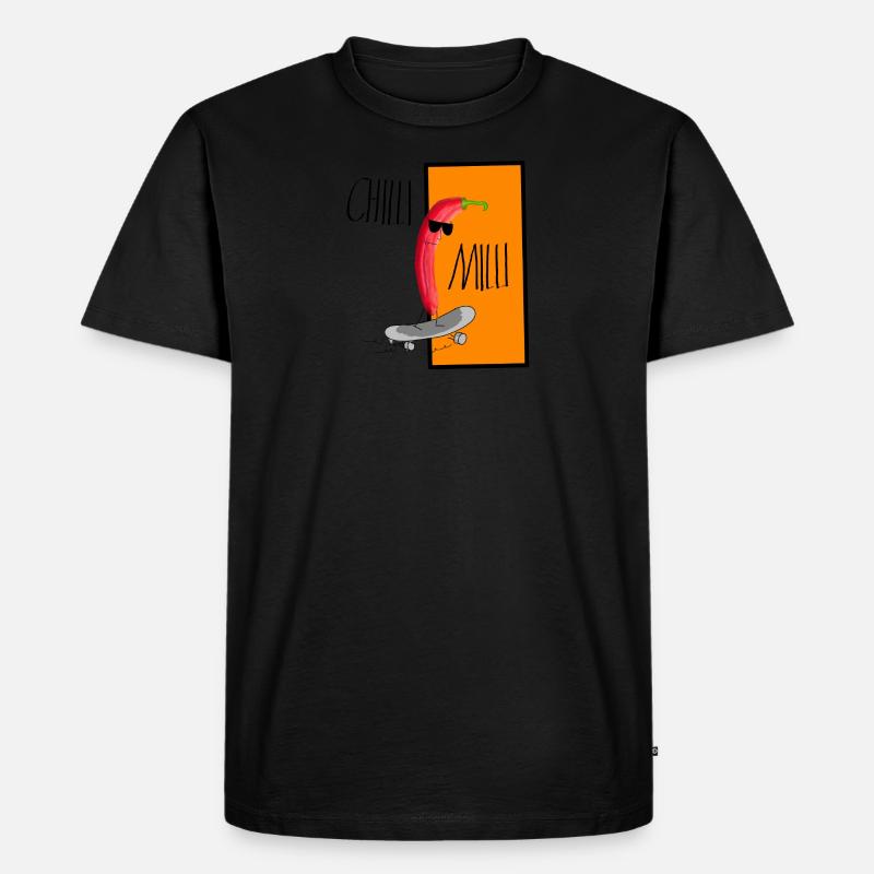 Chilli Milli 3D - Männer Premium Bio T-Shirt - undefined