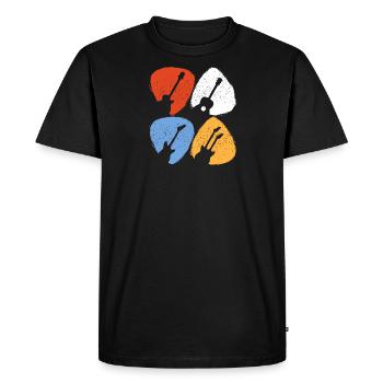 Guitares pick cadeau pour un guitariste - T-shirt Premium bio Homme - noir - Devant - Nico (187cm)