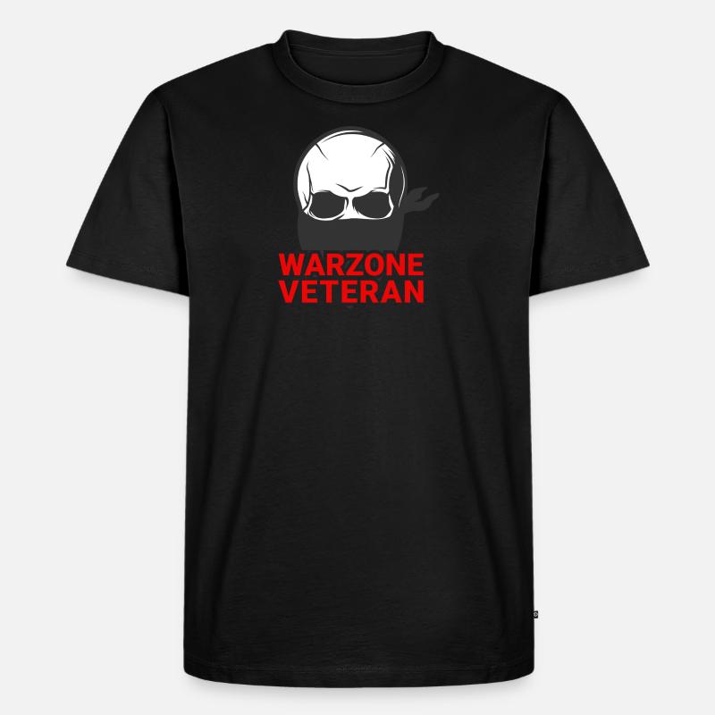 Warzone Veteran COD - Männer Premium Bio T-Shirt - Schwarz