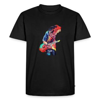Demon Guitariste - T-shirt Premium bio Homme - noir - Devant - Nico (187cm)