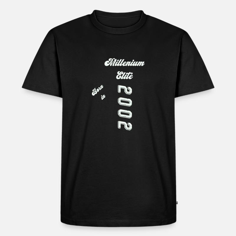 2002 - Männer Premium Bio T-Shirt - Schwarz