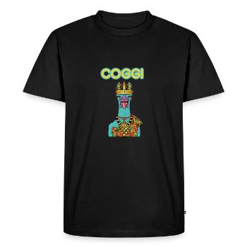 COGGI AFRICAN KING - T-shirt Premium bio Homme - noir - Devant - Nico (187cm)