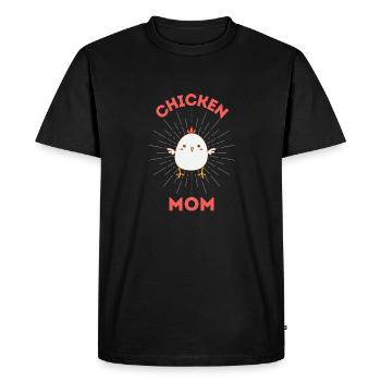 Maman poulet - T-shirt Premium bio Homme - noir - Devant - Nico (187cm)