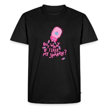 Et si je perds mon éclat en disant la santé mentale - T-shirt Premium bio Homme - noir - Devant - Nico (187cm)