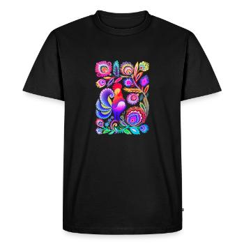 Suède Suède Pays nordiques Scandinavie voyage art art - T-shirt Premium bio Homme - noir - Devant - Nico (187cm)