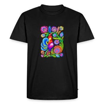 Suède Suède Pays nordiques Scandinavie voyage art art - T-shirt Premium bio Homme - noir - Devant - Nico (187cm)