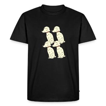 Dalmatien 4 - T-shirt Premium bio Homme - noir - Devant - Nico (187cm)