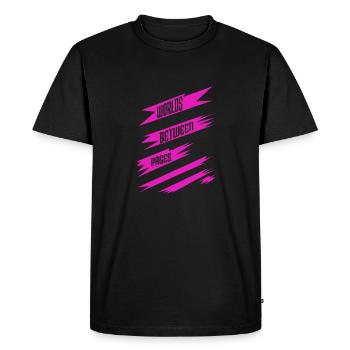 literature avid readers sayings escaping routine - Men's Premium Organic T-Shirt - black - Front - Nico (187cm)