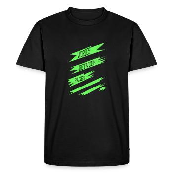relaxation reading habits contemporary literature - Men's Premium Organic T-Shirt - black - Front - Nico (187cm)