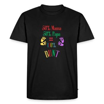 Barboteuse pour bébé 50% - T-shirt Premium bio Homme - noir - Devant - Nico (187cm)