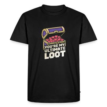 You are my ultimate loot - Men's Premium Organic T-Shirt - black - Front - Nico (187cm)