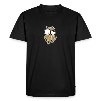 Octopus Gloo-Gloo - T-shirt Premium bio Homme - noir - Devant - Nico (187cm)