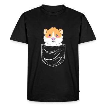 Guinea pig - Men's Premium Organic T-Shirt - black - Front - Nico (187cm)